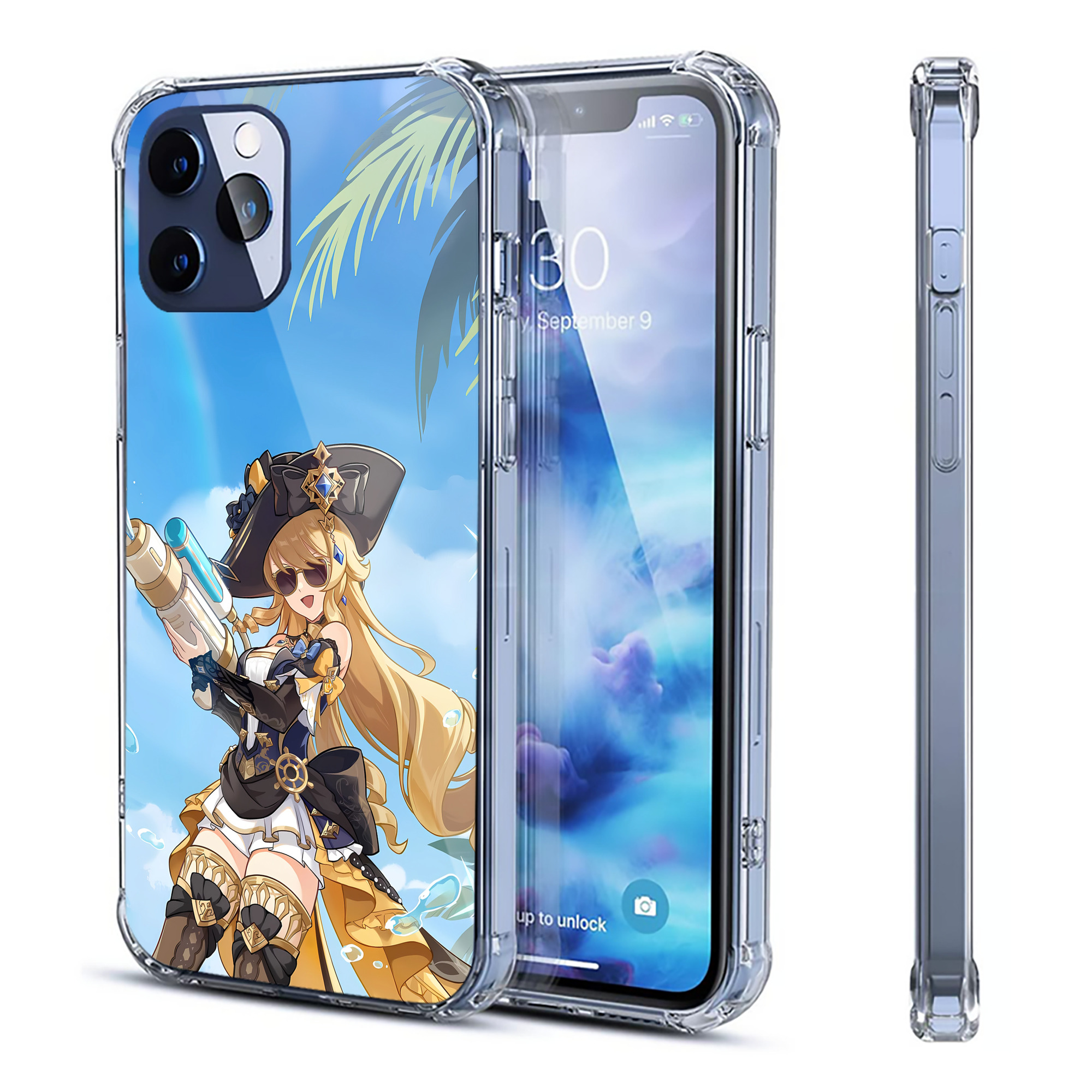 げんし神 genshin 【iPhone 12シリーズ対応】透明スマホケース（クリアソフトケース）